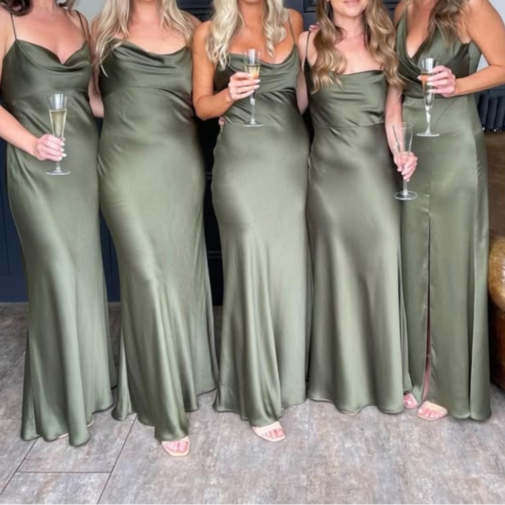 Jenny Yoo Addison Olive Size 2 - Picture 3 of 4